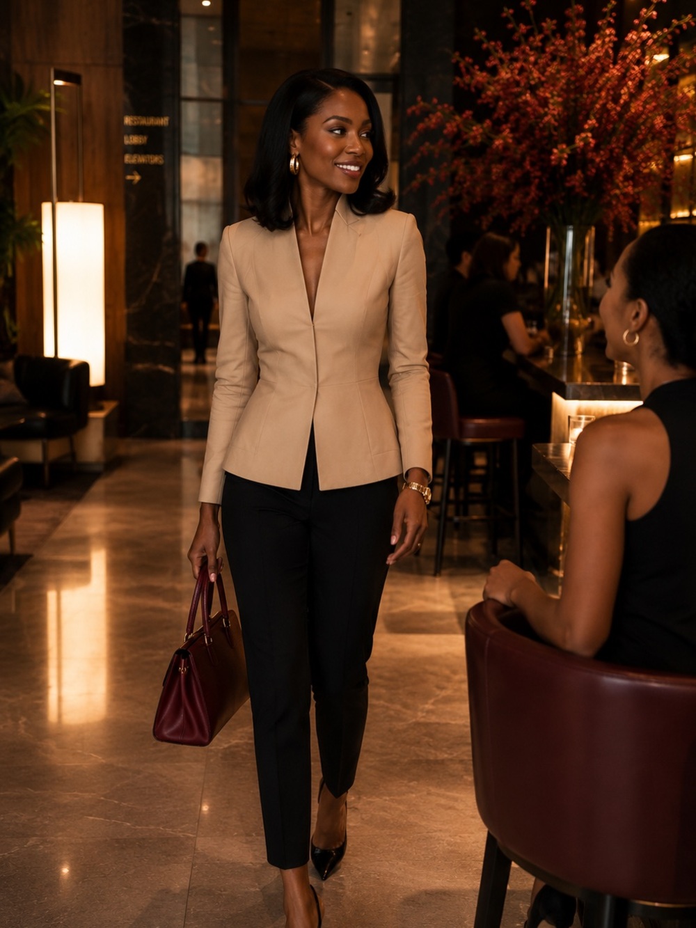 Donna Karan New York Beige Tailored Blazer - US 10 IT 46 Minimalist Quiet Luxury - Picture 6 of 10